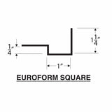 COUNTERTOP FORMS - Z COUNTERFORM - EUROFORM - SQUARE EDGE
