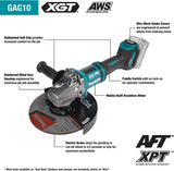 GAG10M1 40V MAX XGT BRUSHLESS CORDLESS 7" / 9" PADDLE SWITCH ANGLE GRINDER KIT, WITH ELECTRIC BRAKE