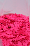 FLUORESCENT PINK FLAKES