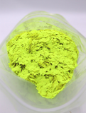 FLUORESCENT LIME GREEN FLAKES