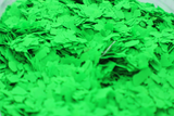FLUORESCENT GREEN FLAKES