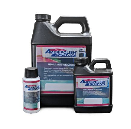 AMERIPOLISH SURELOCK CONCRETE DYE - (mix with water or acetone or Color Solve)